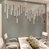 100-Piece Self-Adhesive Square Mosaic Mirror Wall Stickers for Home Decoration
