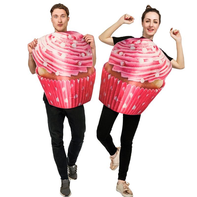 Gâteaux à la crème glacée colorés, petits gâteaux, modèles pour adultes, costumes de fête d'Halloween, costumes de mascarade