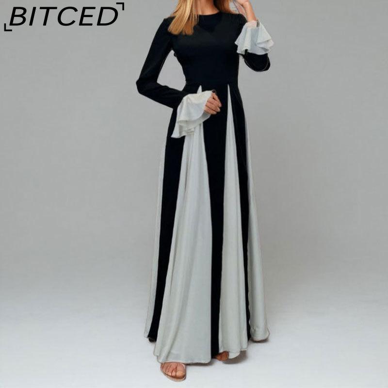 

BITCED Женское модное вечернее платье: Элегантный, Чувственный и Подчеркивающий Фигуру XXXL чёрный/белый