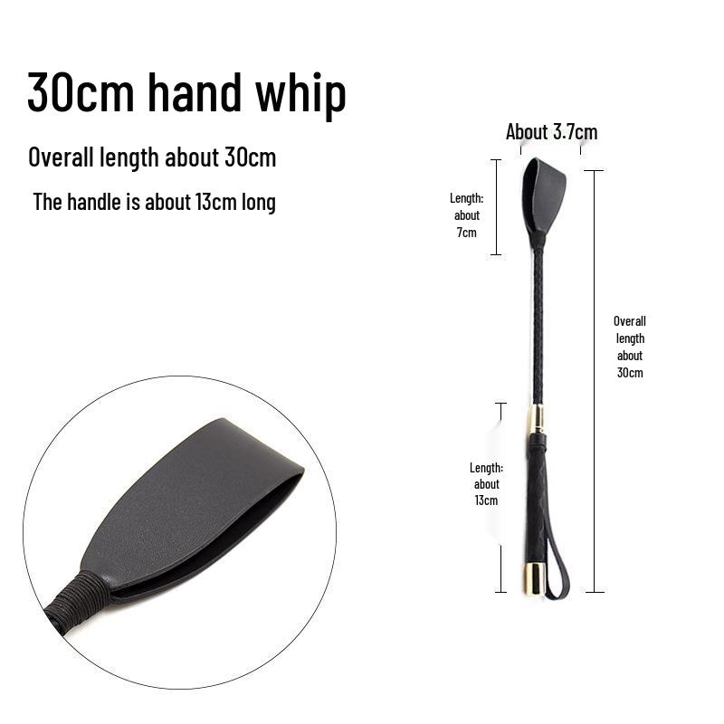 Long Handle Rivet Horsewhip: Erotic Spanking & Discipline Toy