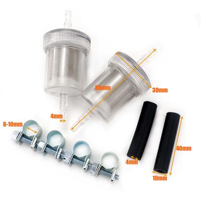 Kit Filtro Carburante e Tubo di Collegamento e Clip per Riscaldatore Parcheggio Aria Diesel per Camion Auto Tipo A B C Webasto Eberspacher