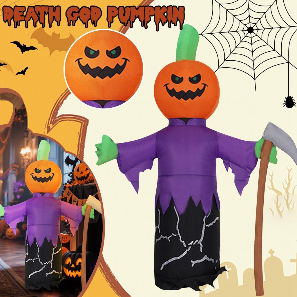 Halloweenská nafukovací zářící dekorace na párty Párty Domácí dekorace Ozdoby Snadná instalace a plná atmosféry