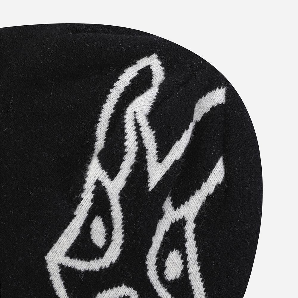 DOD Lambswool Jacquard Beanie (Black)