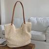 Yogodlns Casual Hollow Crochet Women Shoulder Bags Designer Handbags Woven Large Tote Bag Handmade Summer Beach Purses
