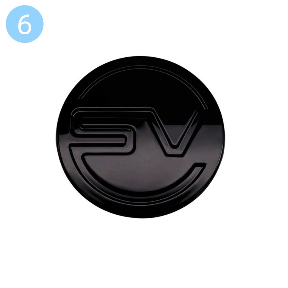 1Pcs Metal SV Car B-pillar Rear Trunk Emblem Badge Decorative Stickers For Range HSE DEF Rover Evoque Velar Discovery