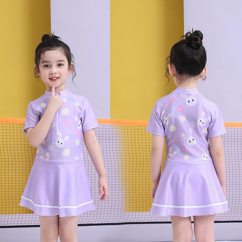 

1 комплект детский купальник для девочек цельный быстросохнущий летний купальник спа купальник 160