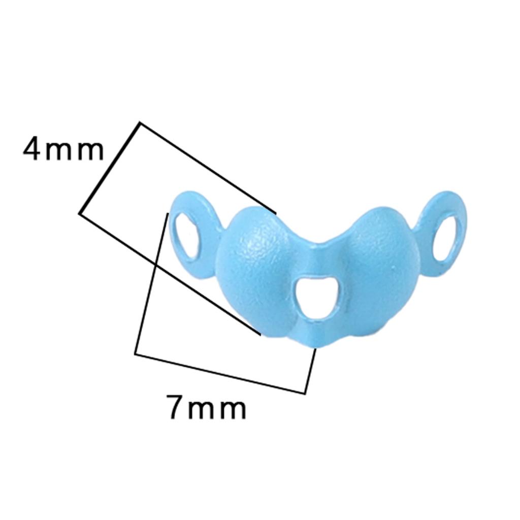 Connector Clasp Fitting 4*7mm Ball Chain Calotte End Crimps Beads Connector Components For DIY Jewelry Making Supplie