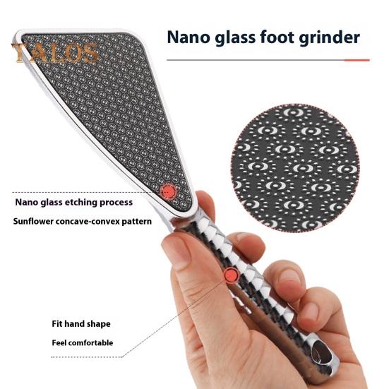 Nanoglass Foot File Callus Remover Dead Skin Removal Brush for Gentle Exfoliation Professional Pedicure Tool