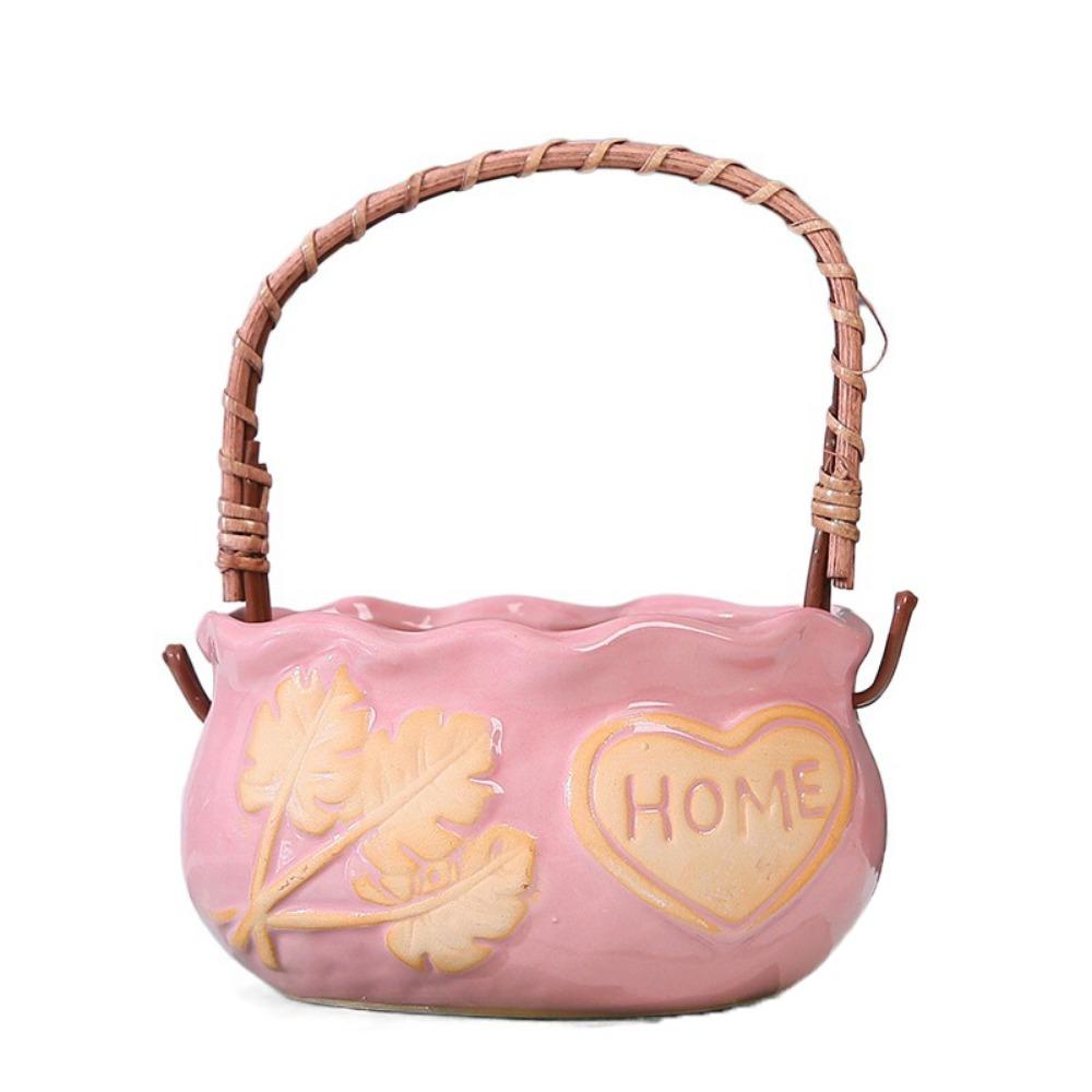 

Corrosion-resistant Ceramic Succulent Planter Decorative Nordic Flowerpot Ornament Outdoor розовый