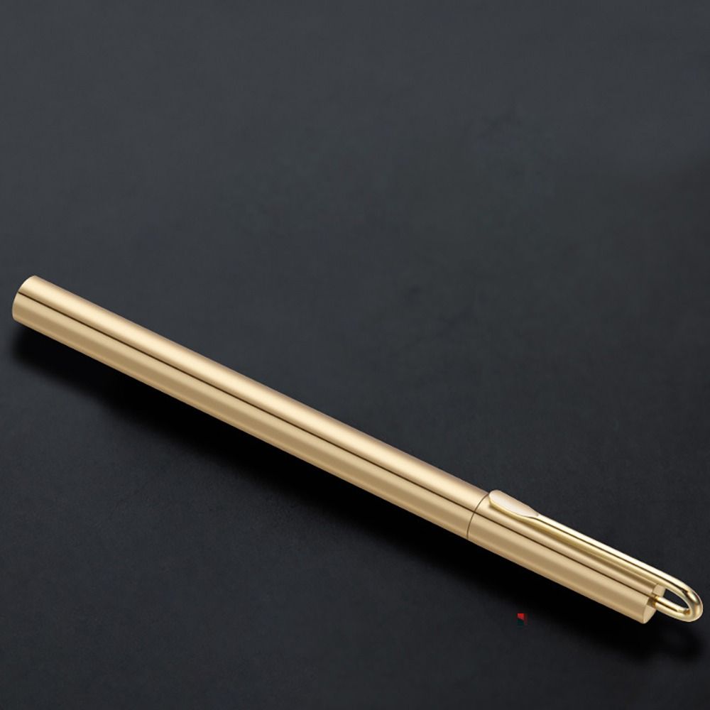 Cadeau Étudiant Stylo Plume Laiton Stylo Gel Outils d'Écriture Créative Fournitures Scolaires et de Bureau