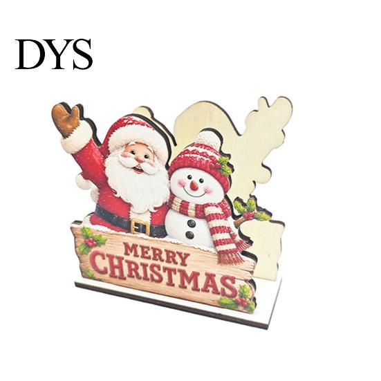 Christmas Gift for Family Napkin Holder Table, Wooden Santa Snowman Reindeer Tree Cocktail Vertical Tissue Dispenser Winter Holiday Parties, Farmhouse