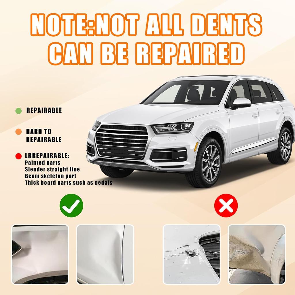 Dent Puller,Powerful Car Dent Puller,3 Pcs Powerful Suction Dent Removal Kit For Cars,With Mini And Big,Dent Remover Tool For Car Dent Repair,Glass,