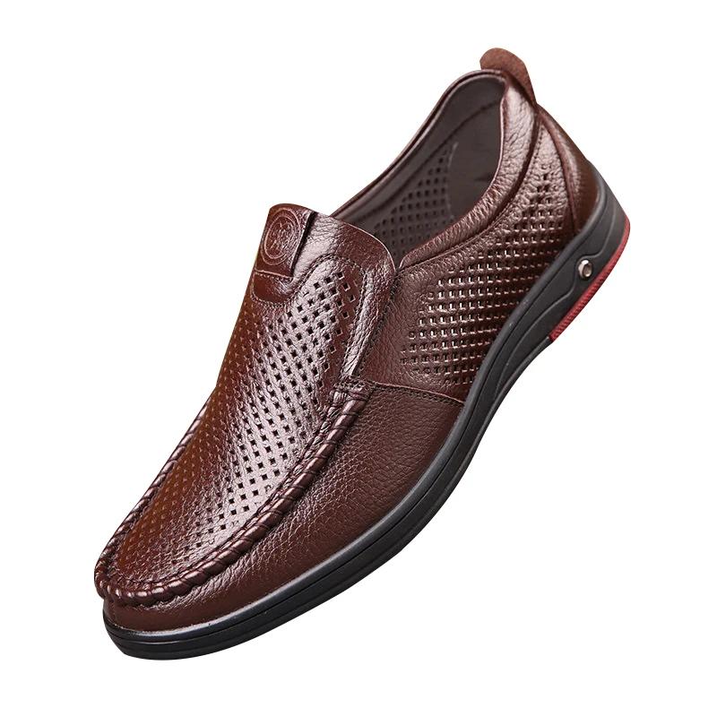 

Большие размеры 45 46 Мужская повседневная обувь Модные кожаные туфли для мужчин Весна Осень Мужские туфли на плоской подошве Кроссовки для вождения Zapatos Hombre 46