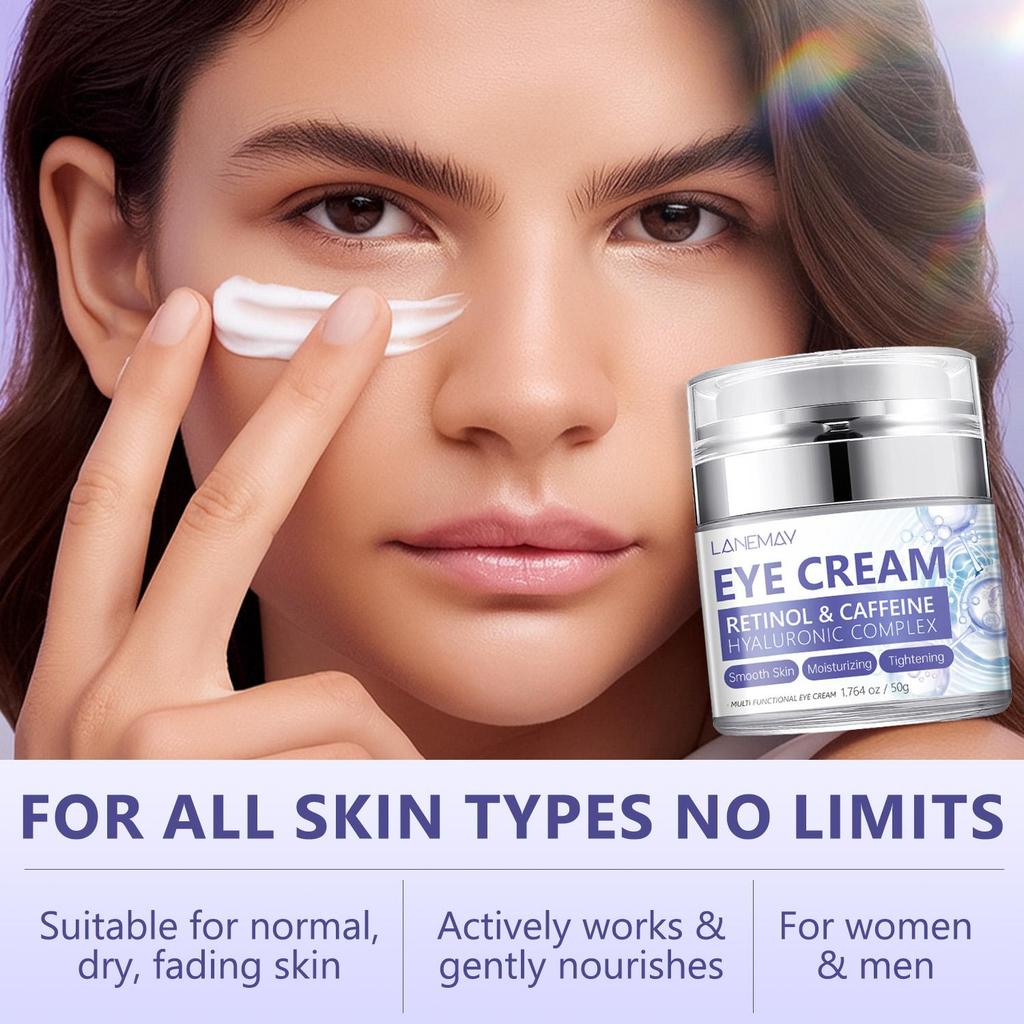 24 HR Moisturization Eye Cream For Women & Men - Tightening, Lifting & Firming Cream for Loose Sagging Skin - Suitable for Normal & Dry Skin,50g