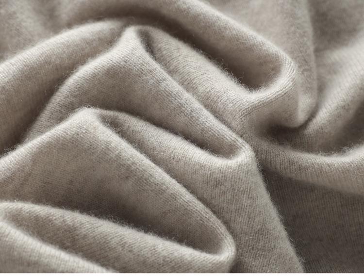 Autumn 2026 Women's Mid-Length Cashmere V-Neck Sweater - Elegant Solid Color Pullover