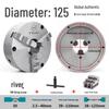 Yantai K21-125 Self-Centering Three-Jaw Chuck, M8 Front-Mounted Lathe Chuck