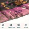 Pink Rottweiler,pattern Flannel Blanket, High quality Comfortable for All Seasons, Home Decor, Warmth and Comfort, Perfect for Gifts.
