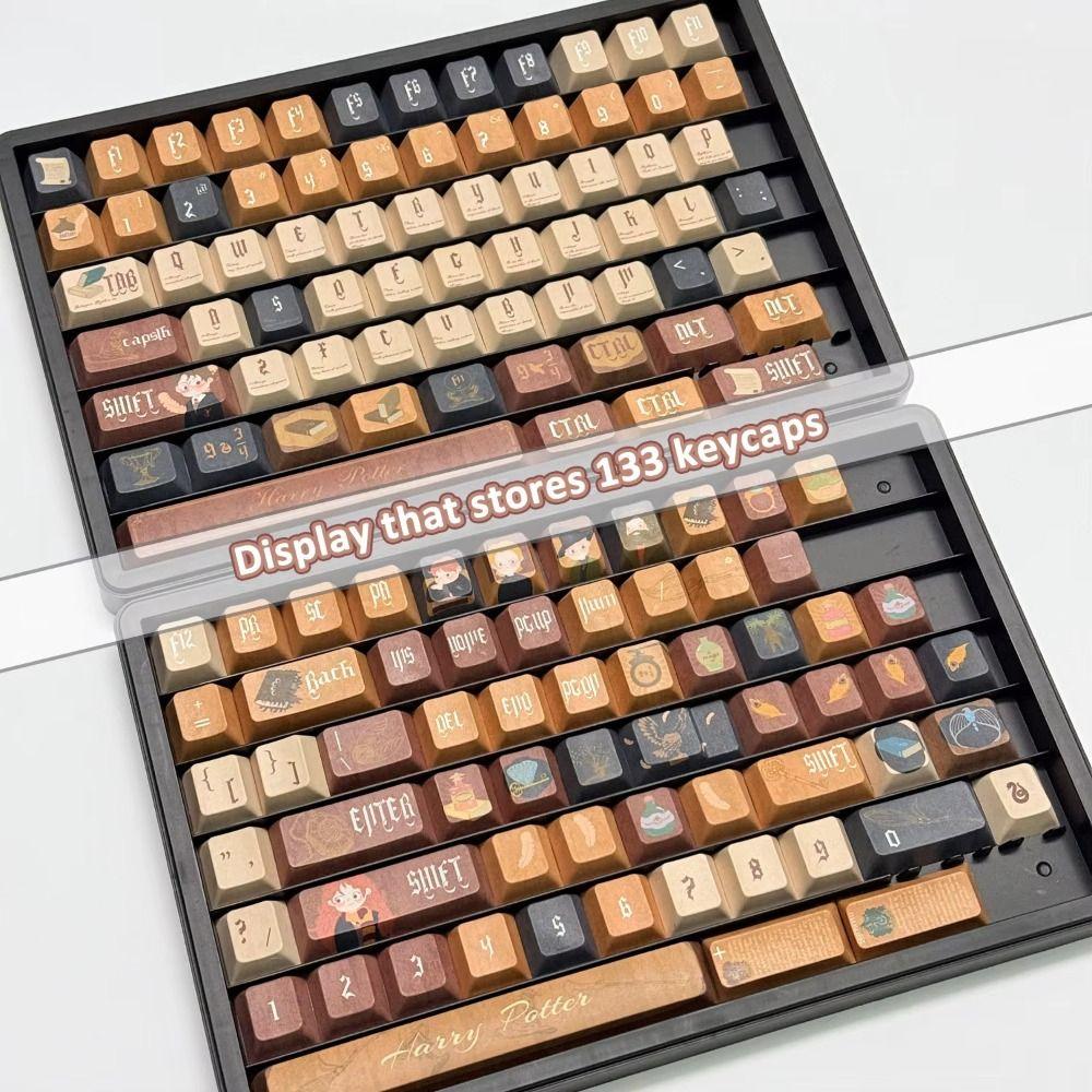 Waterproof PC Keycaps Storage Box Dustproof Keyboard Keycaps Tray Mechanical Keyboard