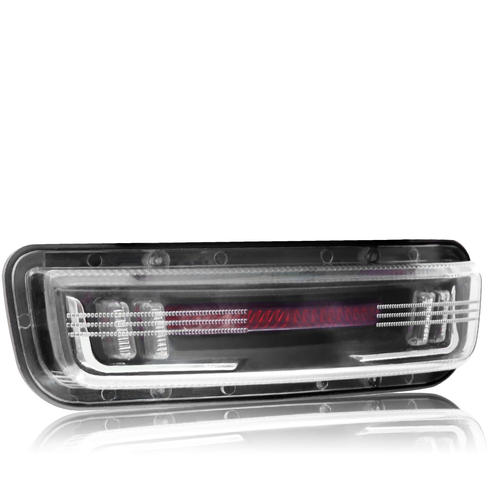 

Xuzimaoyi Motorcycle Parts, Tail Lamp, Brake/Small/Turn Signal, 12 V, Hi/Lo, Red & Yellow Luminous, Style 6