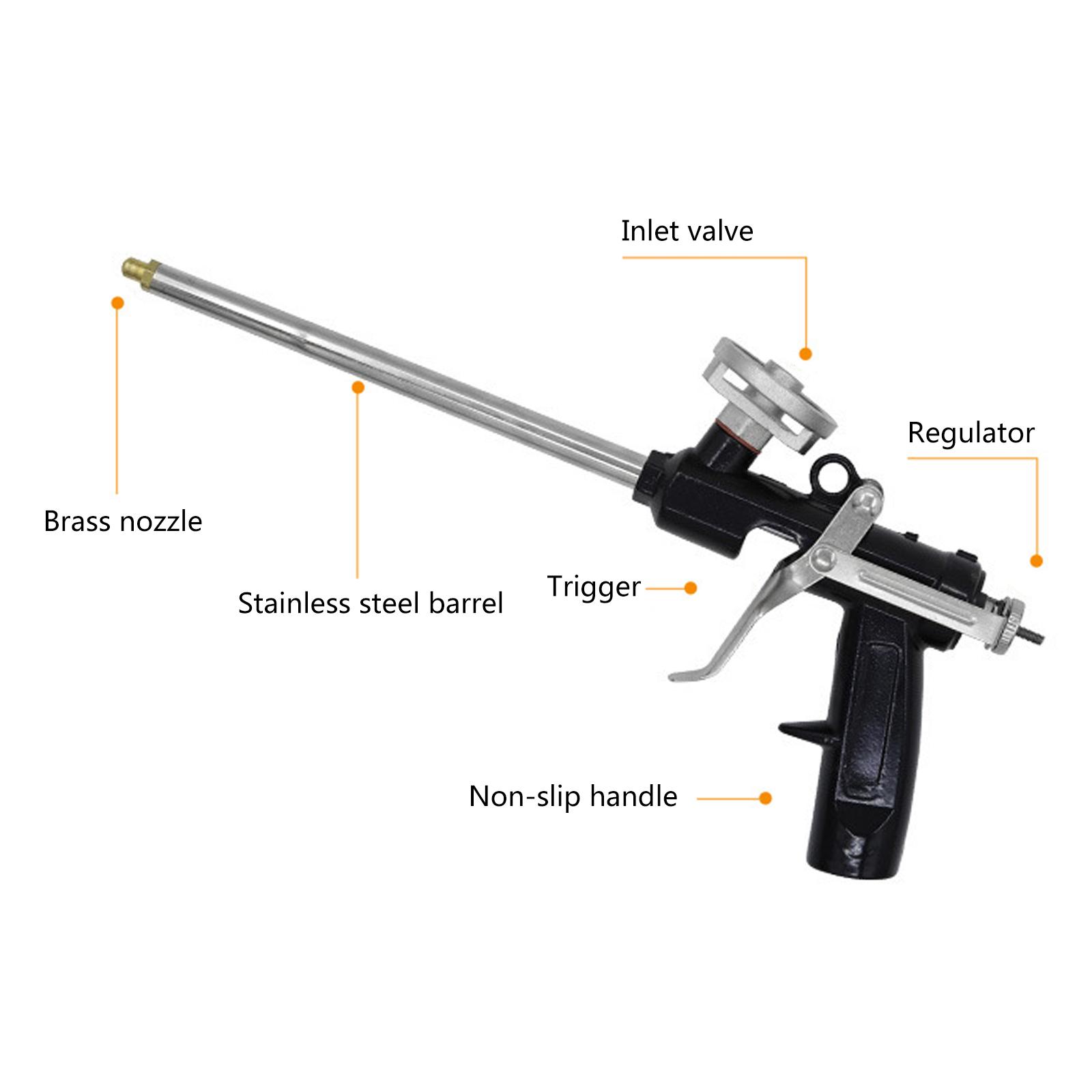 

Легкий пистолет Профессиональный пенный пистолет Пистолет-распылитель для герметика для изоляции окон и дверей Точный контроль
