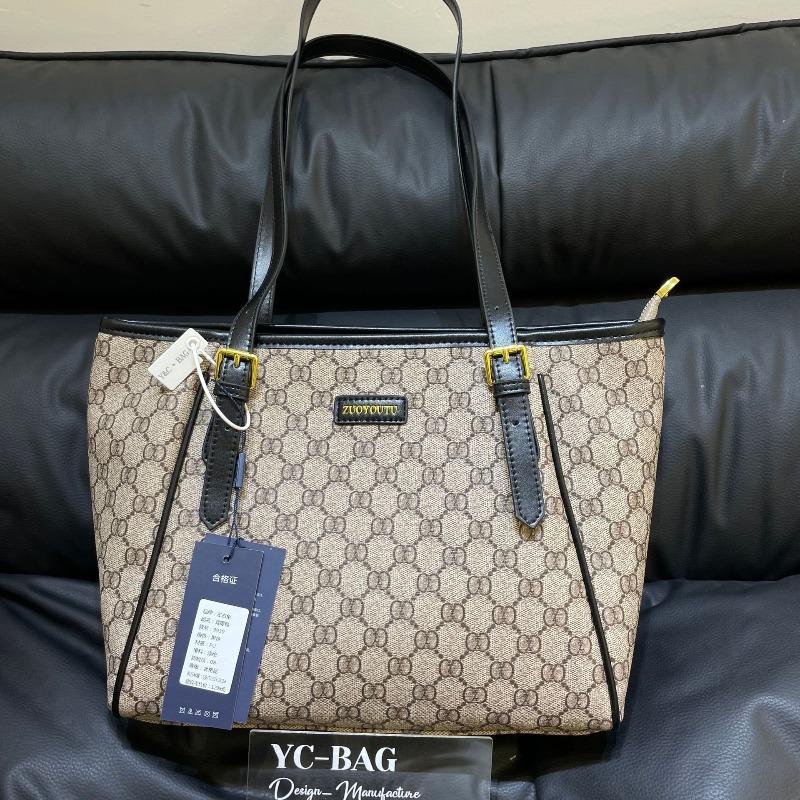 

New tote women s bag large-capacity handbag presbyopia letter retro versatile shoulder bag
