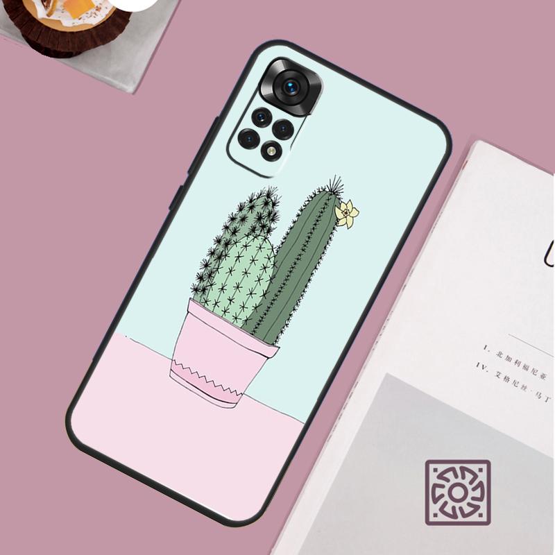 Plant Cactus Case For Xiaomi Redmi Note 14 13 12 11 10 15 Pro Plus Redmi 15 13 13C 10C 12C 14C 15C Cover