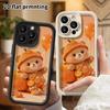 Phone Case: 2D Flat Design Suitable for iPhone 18 17 16 15 14 13 Pro Tiered Protective Case, Orange Theme, Christmas and Halloween Gift