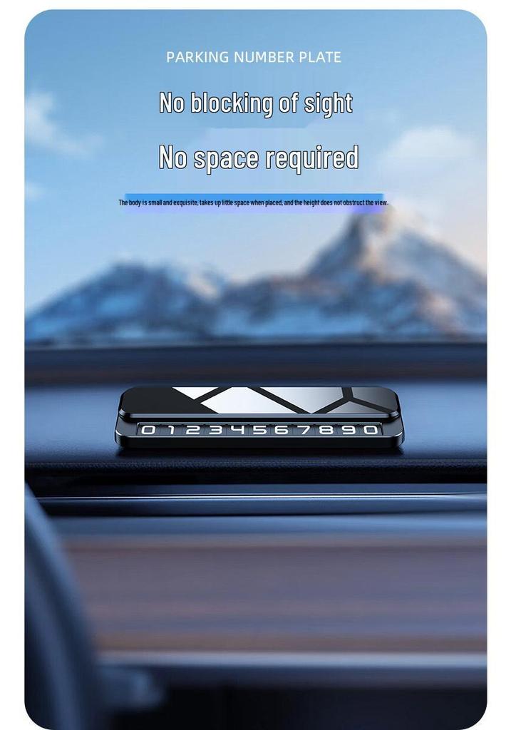 Applicable Tank 300 Temporary Car Parking Number Plate for TANK500/400/700 - Mobile Vehicle Phone Display.