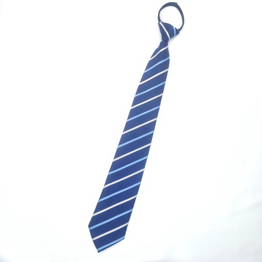 Men Kids Striped Pattern Tie With Zipper Closure For Formal Ceremonies
