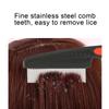 Stainless Steel Fine Tooth Comb Lice Comb Professional Head Lice Nit Removal Hair Comb