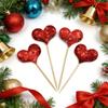 (10 Pcs/pack)4.8x13cm Love Sparkle Signature Storyboard Decoration Wedding Cake  Handmade DIY