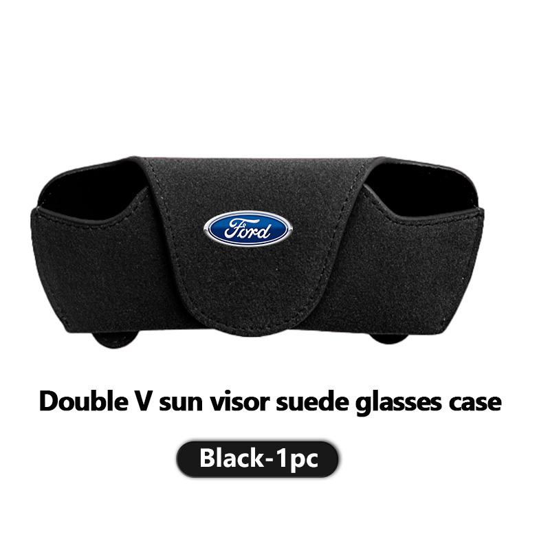 For Ford Car Sunglasses Protect Storage Cases Sun Visor Glasses Box Accessories Focus mk2 mk3 mk4 Fiesta Ranger Mondeo S-MAX APR1
