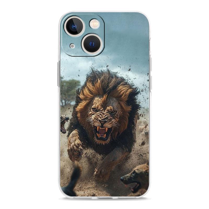 Phone Case For iPhone 17 Cases iPhone Air 16 15 12 13 14 Pro Max 15 Plus 16Pro iPhone11 Clear Soft Cover Lion King Animal