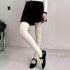 Women Hollowed Plaids Pattern Stockings Cotton Pantyhose Solid Color Winter Opaque Tights Bottoming Leggings Hosiery