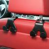 2uds-Gancho de Almacenamiento de Doble Cabeza para Asiento Trasero de Coche Colgador de Reposacabezas de Asiento de Coche Organizador de Gancho Clip Decoración Gadget para Coche