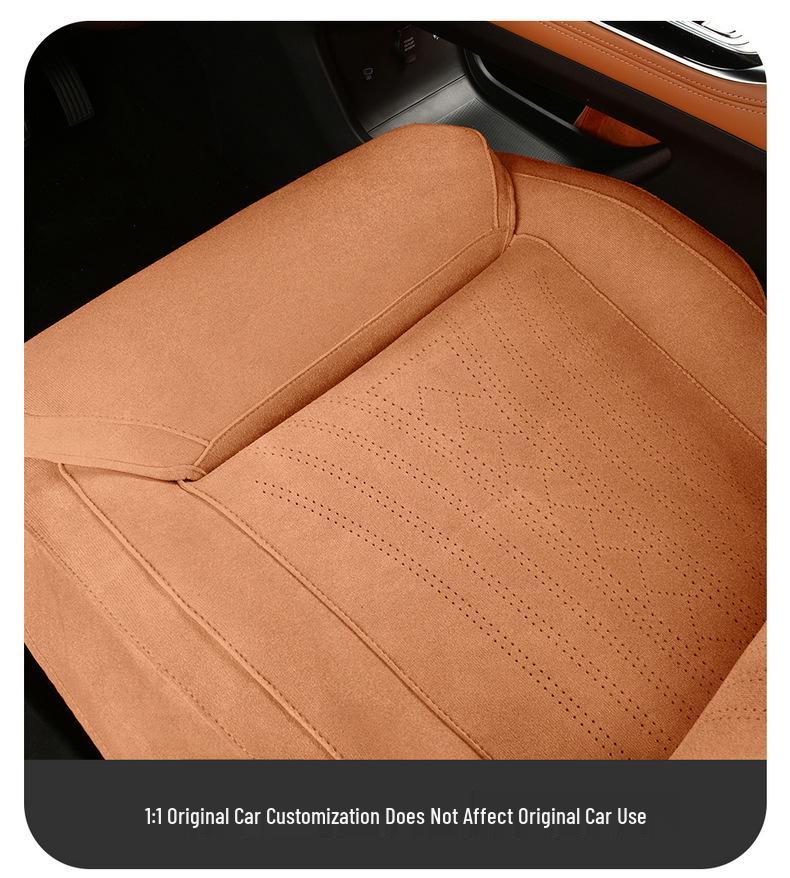 Geely Boyue L 4th Gen Car Seat Cushion: All-Season, Fully Wrapped Rams Fur Suede Saddle Pad