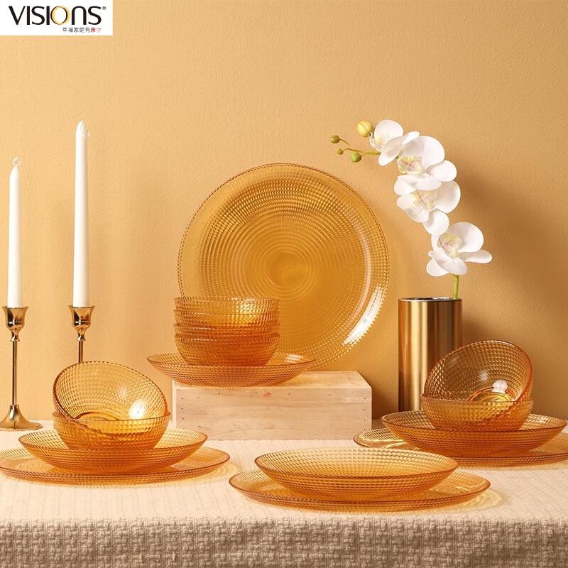 Corning VISIONS Crystal Clear 16-Piece Dinnerware Set