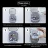 Non-Toxic Multifunctional Disinfection Box Double Layer Soaking Feature for Nail Art Tools Salon Manicure
