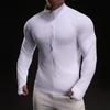 New Quick-drying Ice Silk Long-sleeved T-shirt Men's Casual Sports Elastic Fitness Outdoor T-shirt Top Men