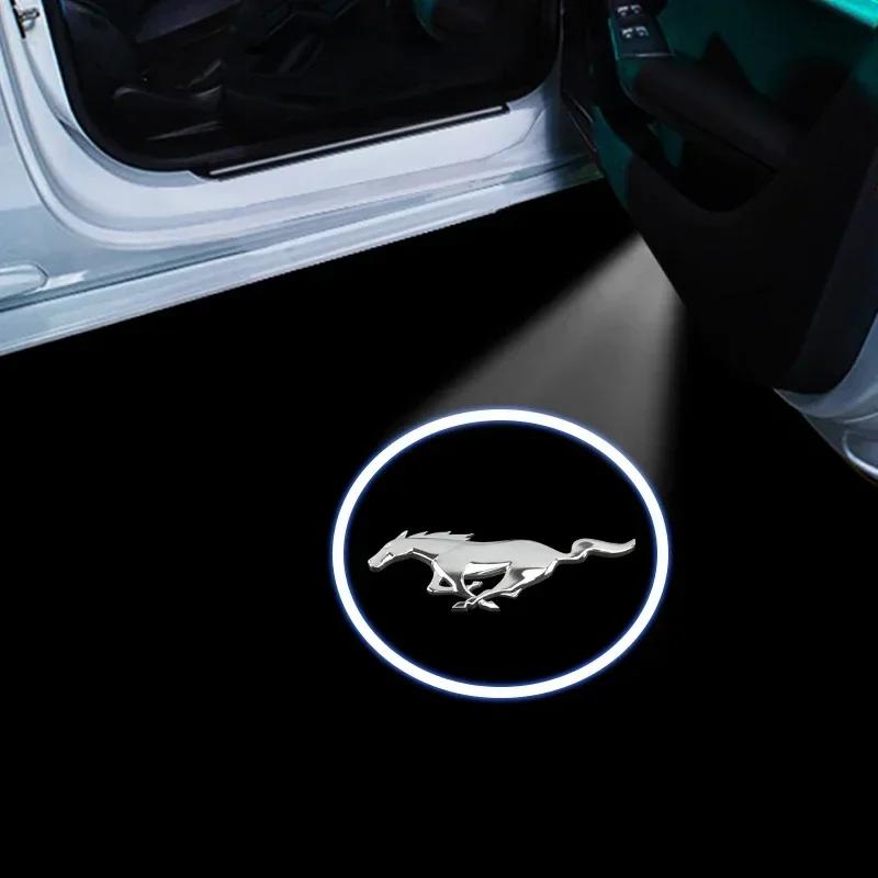 

Car Sticker LED Car Door Welcome Lights Laser Projector Wireless Car HD Courtesy Lamp For Ford Transit Kuga Mondeo Explorer Ecos