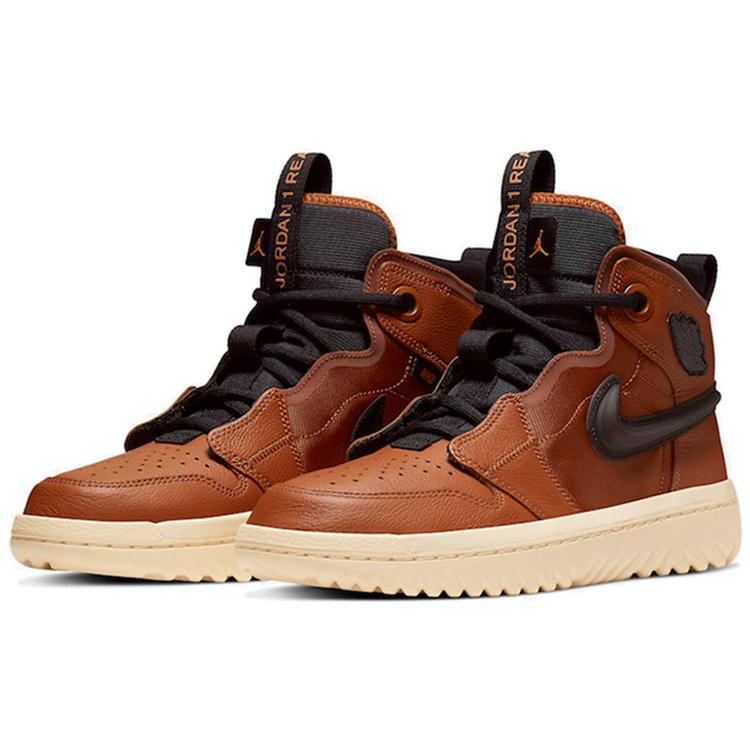Air Jordan 1 React 'Brown' (Unisex) Vintage Basketball Shoes AR5321 200