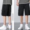 Herren Dünne Freizeithose Lockere Cargo-Shorts im Sportstil Sommer Atmungsaktive Coole Fünf-Punkt-Hose Gürtellose Bequeme Sport-Shorts