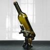 Exotic Themed Wine Rack With Bastet Anubis Statue Design Ancient Egyptian God Resin Kitchen Decors For Wine Enthusiasts