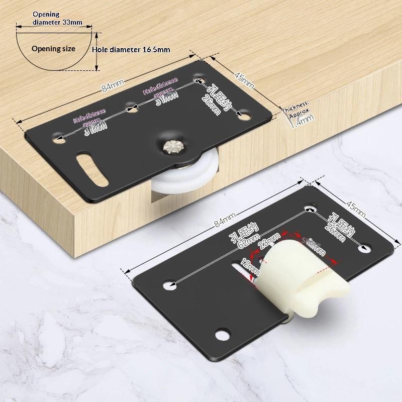 Sliding Door Wheels Pulley Rollers Stainless Steel Furniture Hardware Wardrobe Sliding Door Adjustable Wheels