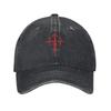 Unisex Women Cross Of Santiago Printed Hat Classic Distressed Denim  Baseball Cap Adjustable
