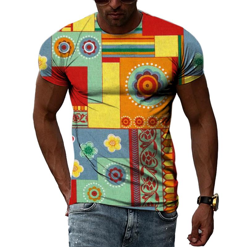 

T Shirt Fashion Cool Style Hip Hop Harajuku Men T-shirts 3D Casual Personality Abstract Trend Print Short Sleeve O-Neck Tees Top 6XL