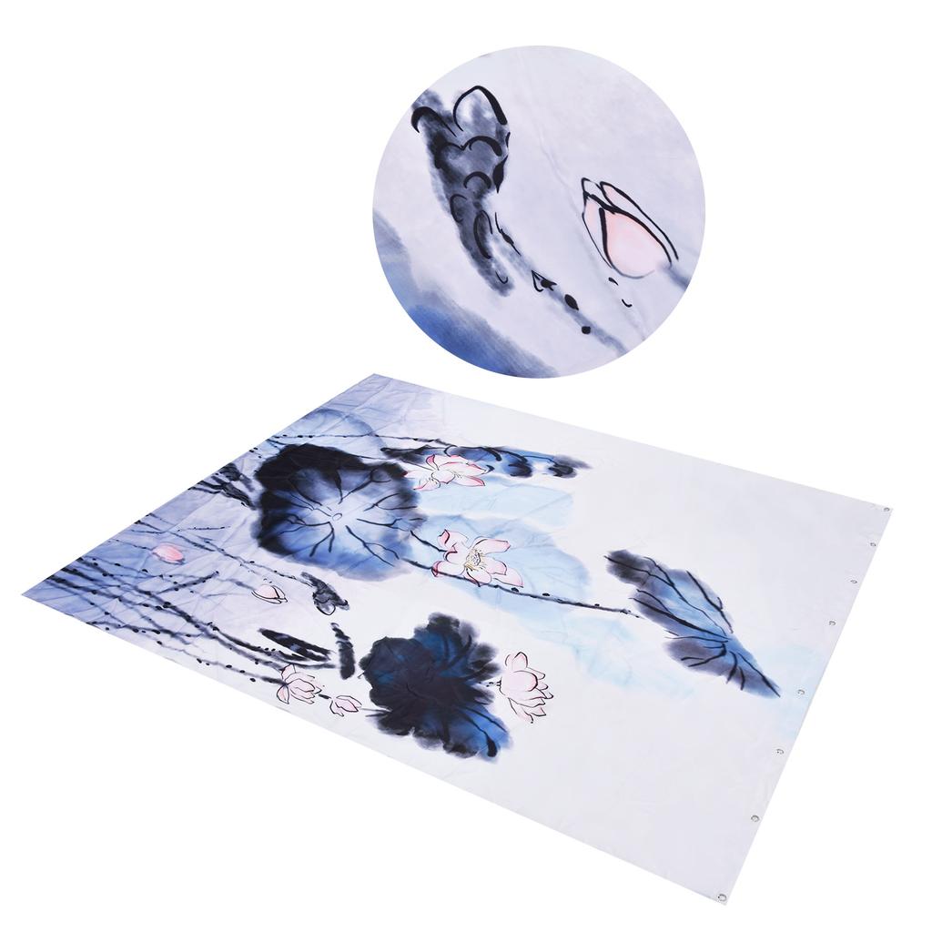 Verdunkelungsvorhang Wasserdicht Blumendruck Duschvorhang mit Haken für Badezimmer Schlafzimmer Wohnzimmer Arbeitszimmer