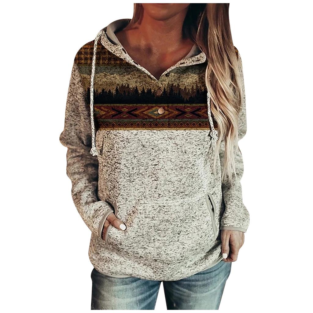 Women's Hoodie Sweatshirt Casual Pullover Tunic Top Long Sleeve Shirt