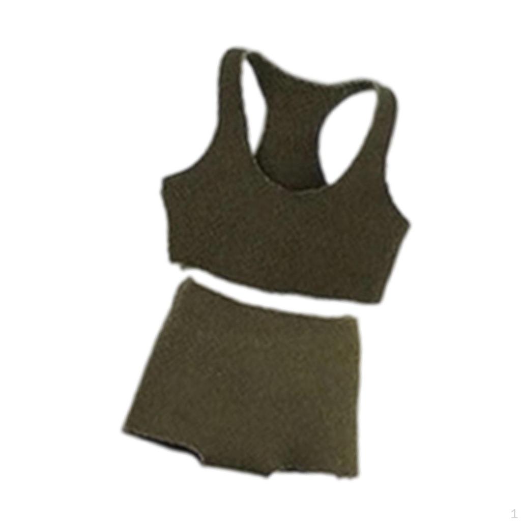 Sportweste Shorts Set im Maßstab 1/12 für Figurenkörper Miniatur BH und trendig beweglich