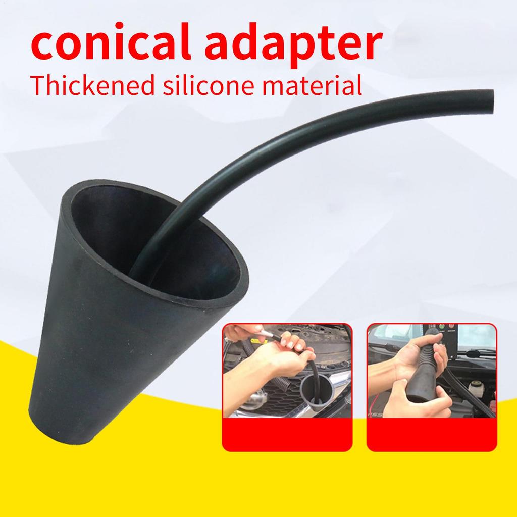 Automotive Smog Machine Cone Adapter Smog Machine Cap Adapter Leak Detectors For Mechanic Shop Automotive Technician Fleet